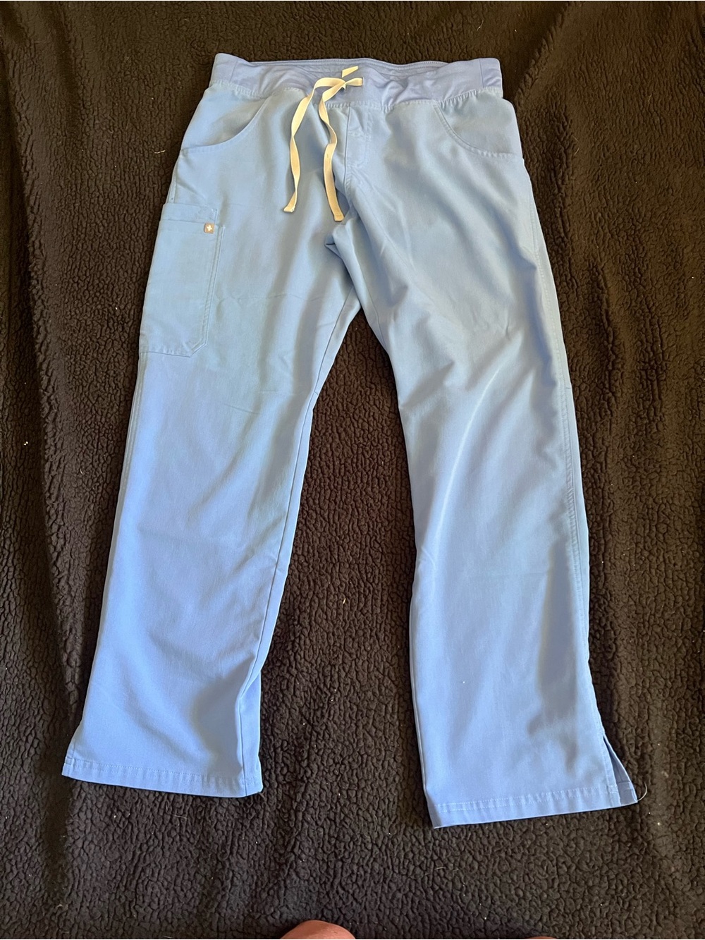 Figs Women's Light Blue Drawstring Scrub Joggers